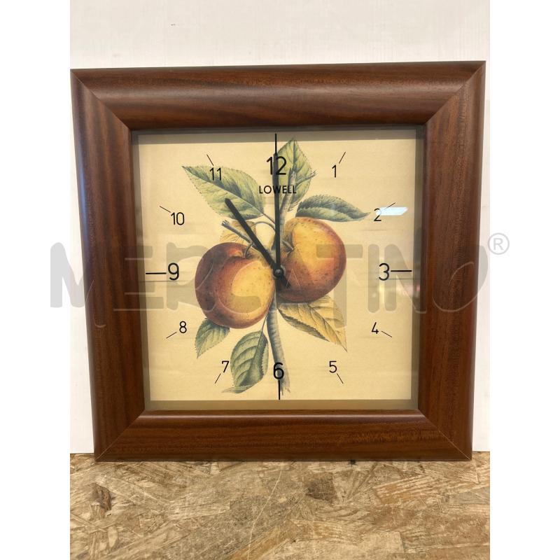 OROLOGIO DA PARETE LOWELL QUADRATO LEGNO | Mercatino dell'Usato Colleferro 1