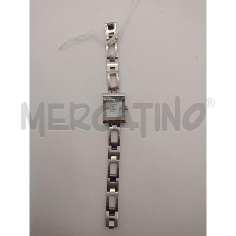 OROLOGIO DA POLSO FOSSIL F2 ES 9136 QUARZO ACCIAIO CASSA A SPECCHIO E CINT MAGLIE GEOM APRTUR RETT | Mercatino dell'Usato Colleferro 1
