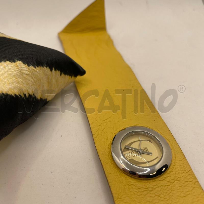 OROLOGIO DA POLSO ROBERTO CAVALLI CINTURINO IN PELLE GIALLO  | Mercatino dell'Usato Colleferro 5