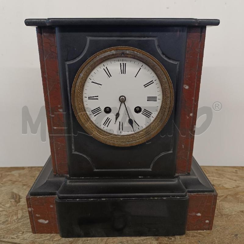 OROLOGIO DA TAVOLO IN ARDESIA E MARMO CON CHIAVETTA | Mercatino dell'Usato Colleferro 2