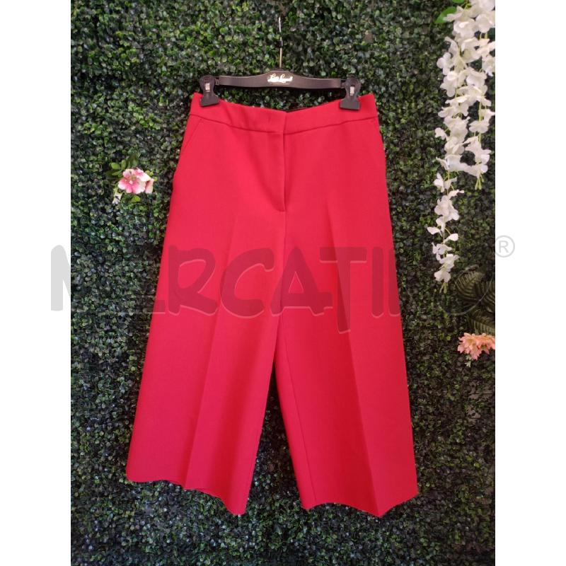 PANTALONE DONNA MSGM ROSSO VISCOSA | Mercatino dell'Usato Colleferro 1