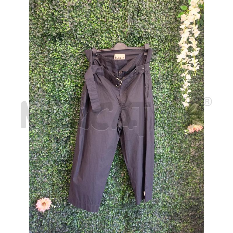 PANTALONE DONNA PLAN C NERO CON CINTA  LAGO | Mercatino dell'Usato Colleferro 1