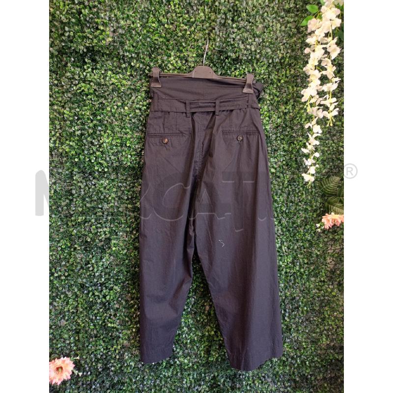 PANTALONE DONNA PLAN C NERO CON CINTA  LAGO | Mercatino dell'Usato Colleferro 2