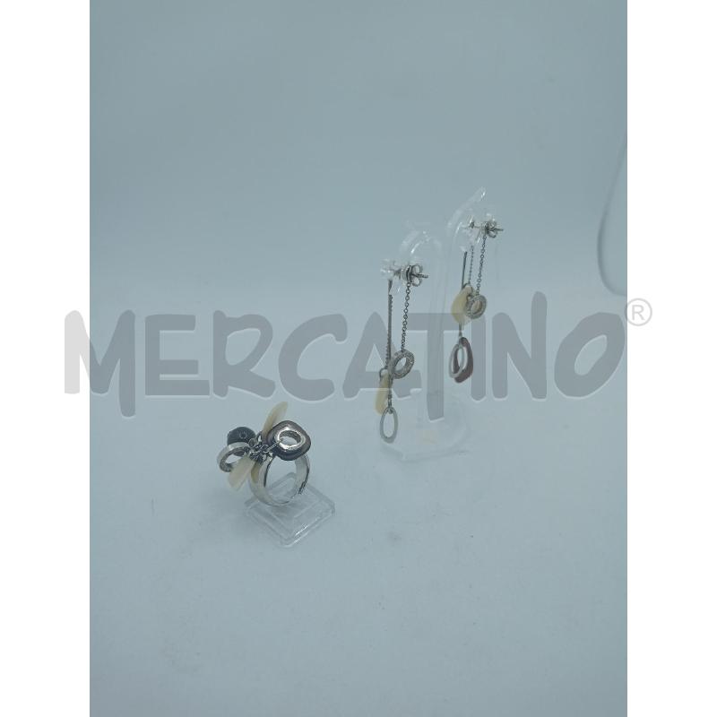 PARURE BREIL O+ANELLO CIONDOLO STRASS MADRE PERLA | Mercatino dell'Usato Colleferro 4