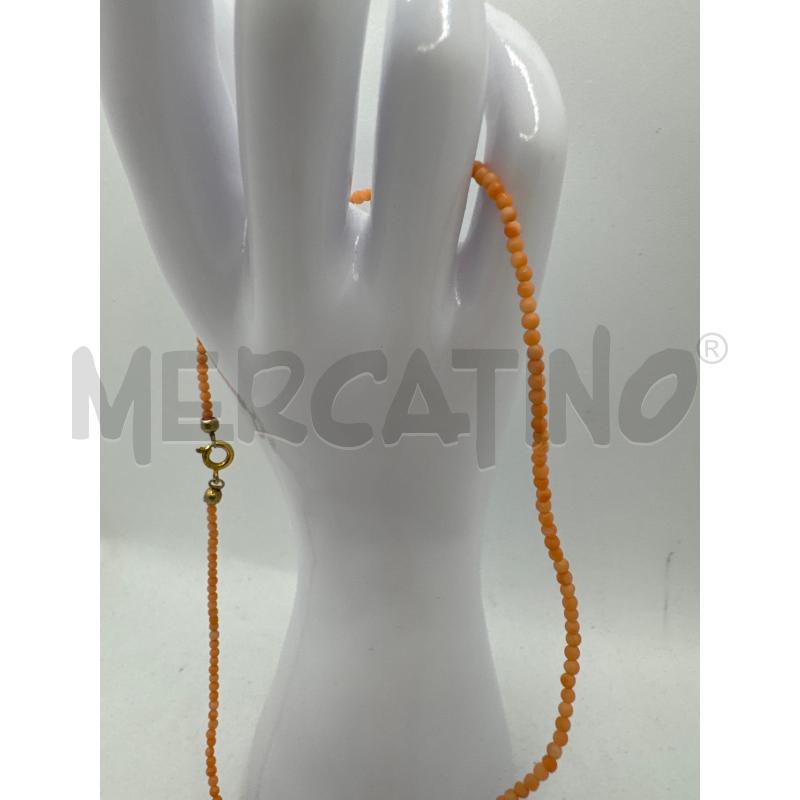 PARURE COLLANA+B CORALLO ROSA  | Mercatino dell'Usato Colleferro 3