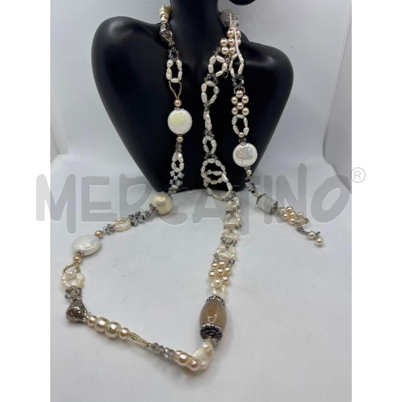 PARURE PERLE DI FIUME CERAMICA C+B | Mercatino dell'Usato Colleferro 1