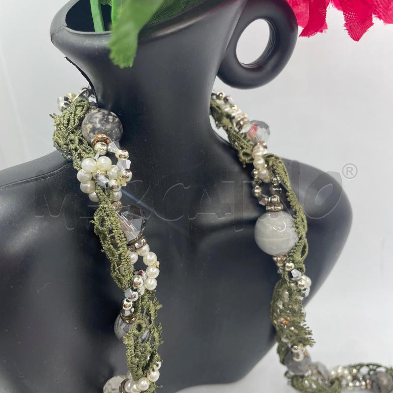 PARURE UNCINETTO VE PIETRE GRI STRASS C+B | Mercatino dell'Usato Colleferro 3