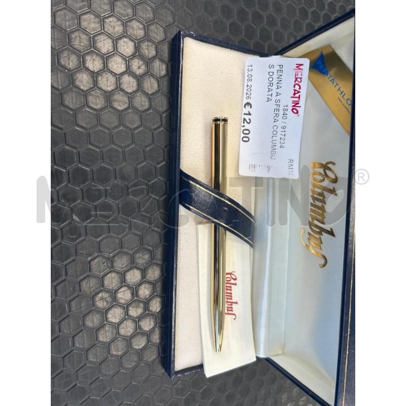 PENNA A SFERA COLUMBUS DORATA | Mercatino dell'Usato Colleferro 1