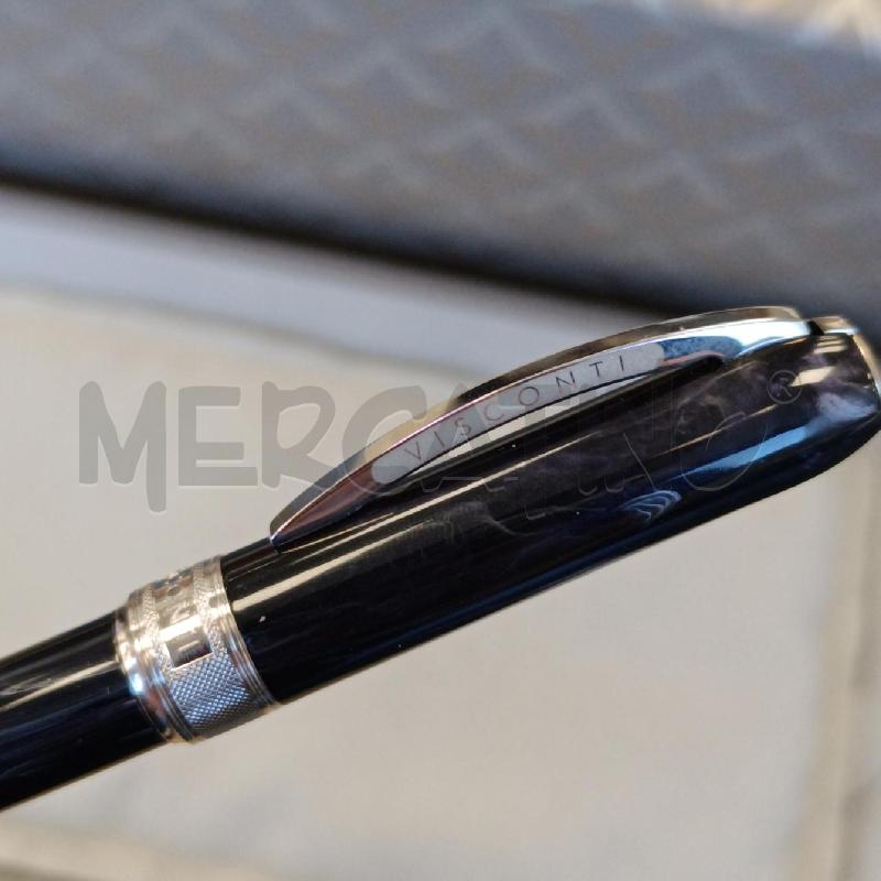 PENNA A SFERA VISCONTI NUOVA NERA SFUMATA STILE MARMO | Mercatino dell'Usato Colleferro 2