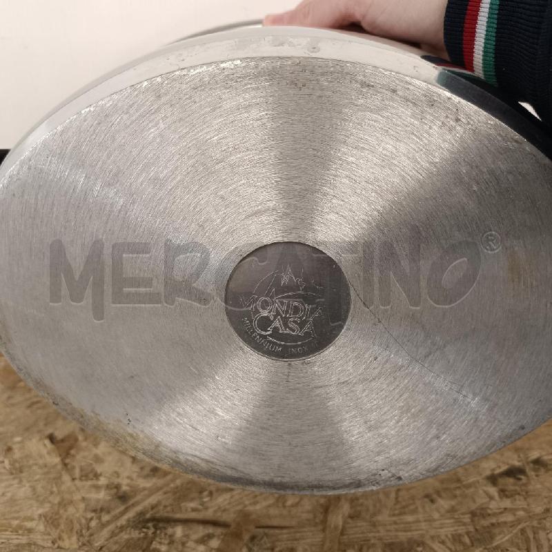 PENTOLA ACCIAIO INOX MONDIAL CASA OVALE COPERCHIO | Mercatino dell'Usato Colleferro 4