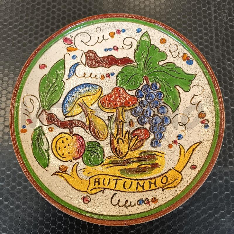 PIATTO DECORATIVO DERUTA AUTUNNO  | Mercatino dell'Usato Colleferro 1
