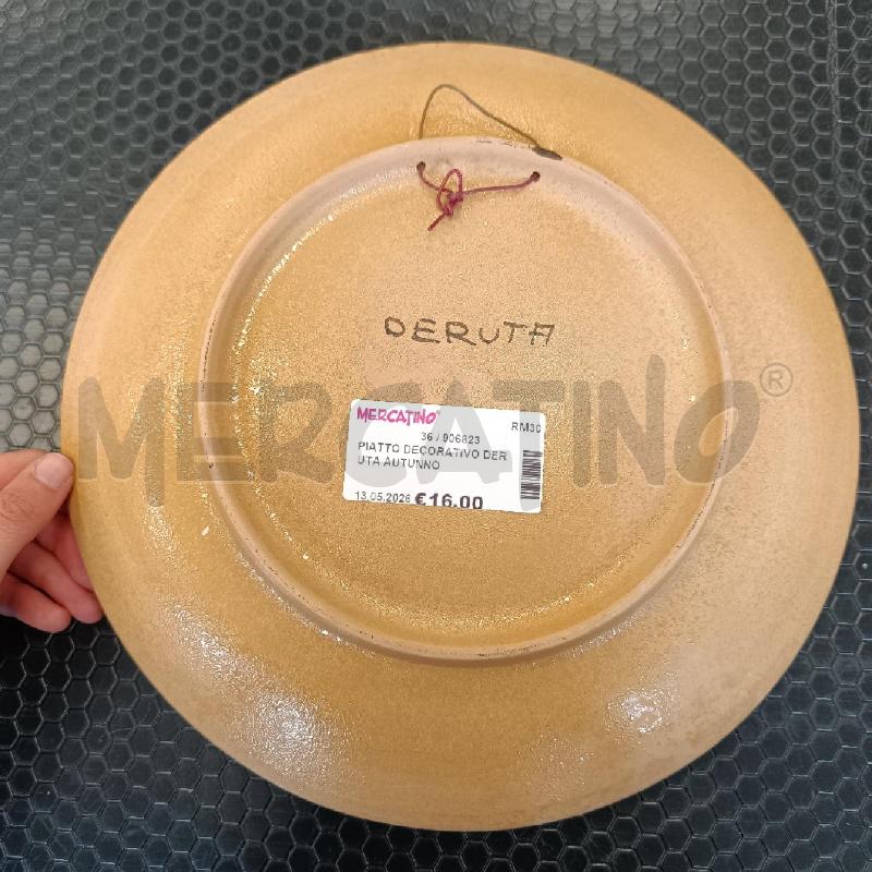 PIATTO DECORATIVO DERUTA AUTUNNO  | Mercatino dell'Usato Colleferro 2