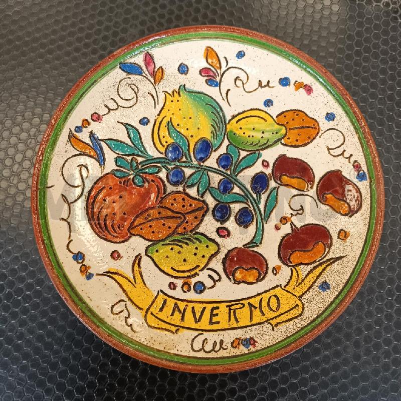 PIATTO DECORATIVO DERUTA INVERNO | Mercatino dell'Usato Colleferro 1