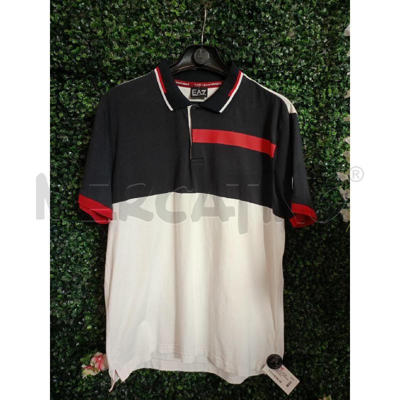 POLO UOMO EA7 EMPORIO ARMANI BIA BLU ROSS | Mercatino dell'Usato Colleferro 1