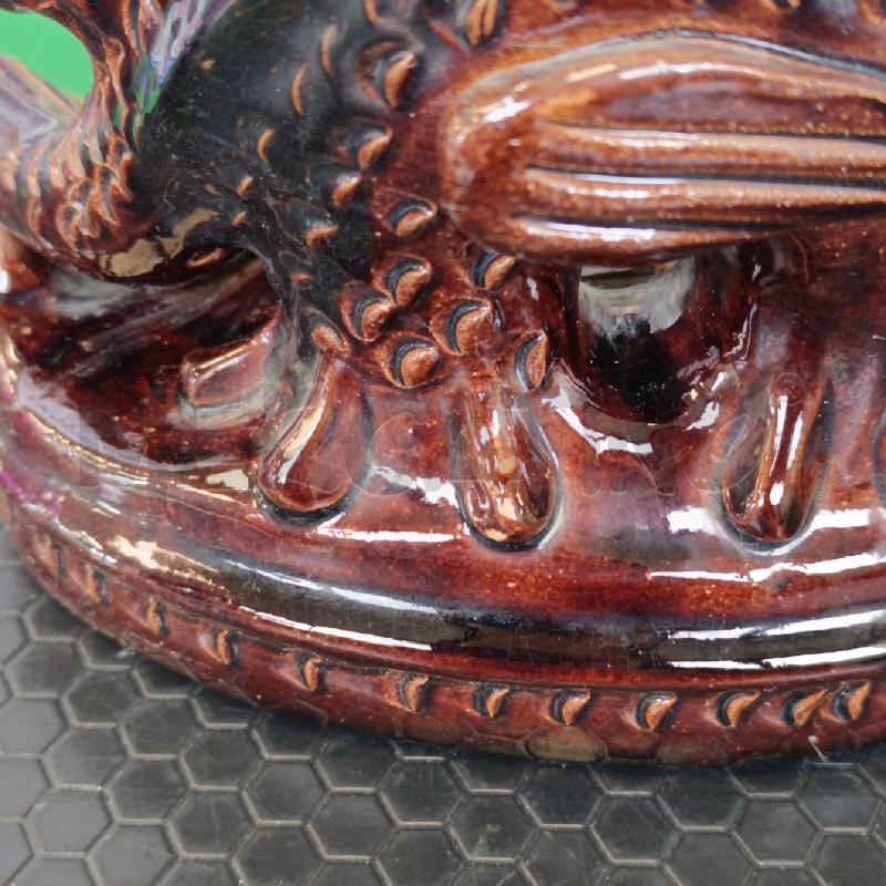 PORTA CANDELA IN TERRACOTTA SMALTATA UCRAINA PESCE | Mercatino dell'Usato Colleferro 4