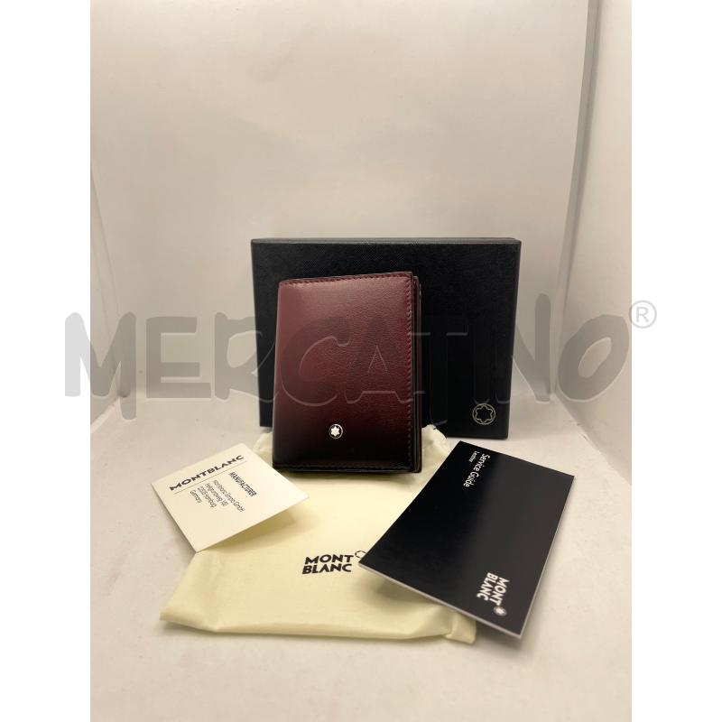 PORTA FOGLIO MONTBLANC BORGOGNA SFUMAT  | Mercatino dell'Usato Colleferro 1