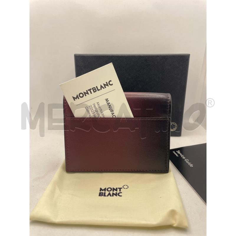 PORTA FOGLIO MONTBLANC BORGOGNA SFUMAT  | Mercatino dell'Usato Colleferro 4