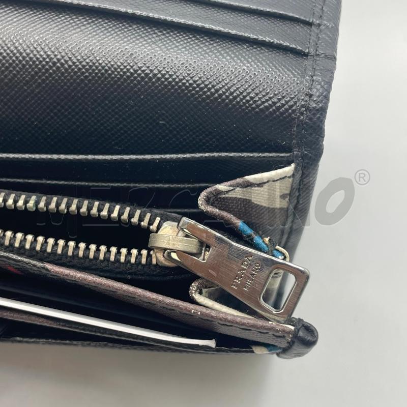PORTA FOGLIO PRADA SAFFIANO NERO DIS RAMI | Mercatino dell'Usato Colleferro 5