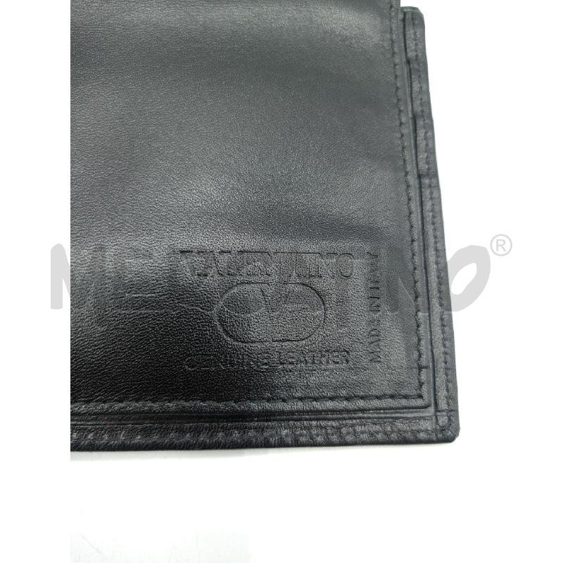 PORTA FOGLIO VALENTINO GARAVANI NERO VERA PELLE  | Mercatino dell'Usato Colleferro 4