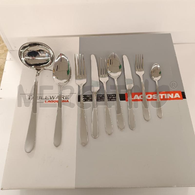 POSATE PZ. 75 LAGOSTINA TABLEWARE NUOVE MANICO SATINATO | Mercatino dell'Usato Colleferro 1