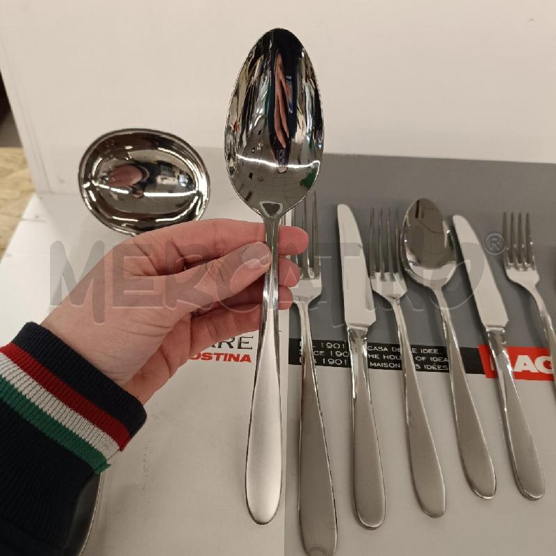 POSATE PZ. 75 LAGOSTINA TABLEWARE NUOVE MANICO SATINATO | Mercatino dell'Usato Colleferro 2