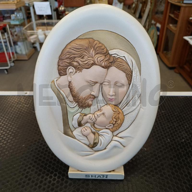 QUADRO BASSORILIEVOFIRMATO SHAN IN CERAMICA SACRA FAMIGLIA | Mercatino dell'Usato Colleferro 1