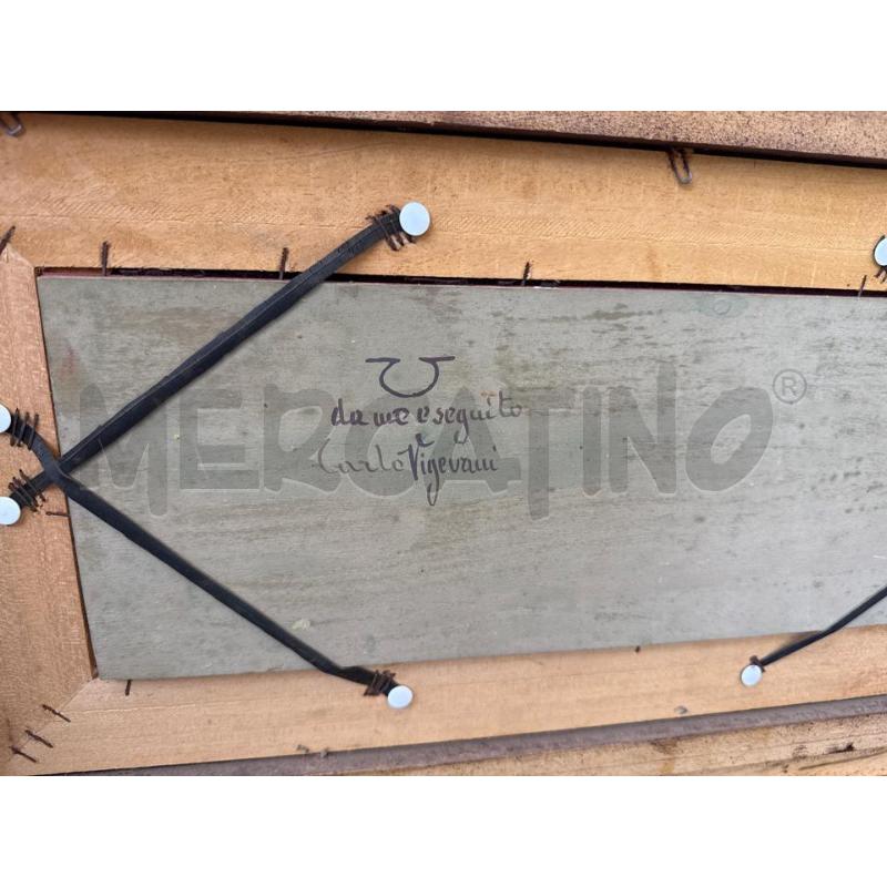 QUADRO CARLO VIGEVANI PAESAGGIO 2 CASETTE | Mercatino dell'Usato Colleferro 2