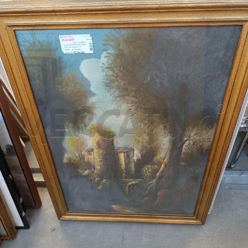QUADRO DIPINTO FIRMATO BLANDO RINO TORRE ALBERI | Mercatino dell'Usato Colleferro 1