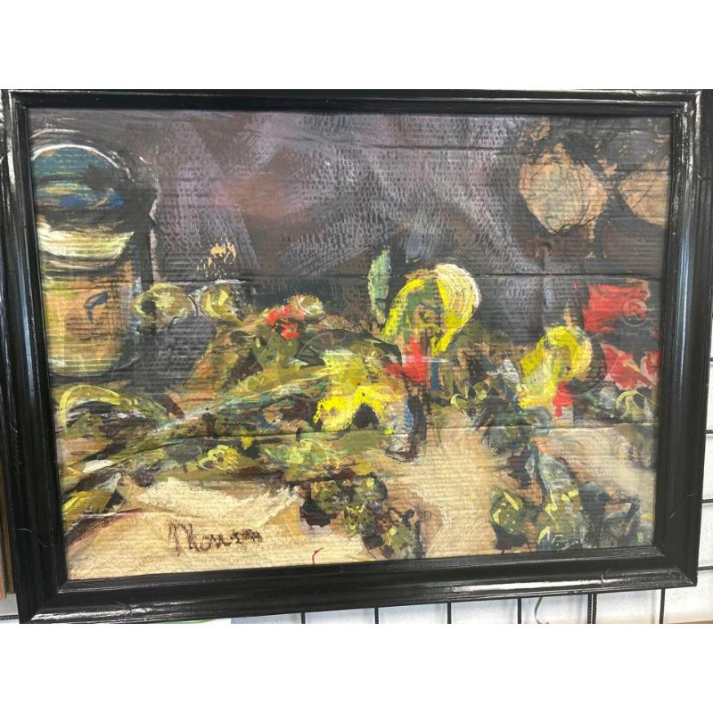 QUADRO DIPINTO SU CARTONE DI ITALO TURRI MONZON | Mercatino dell'Usato Colleferro 1