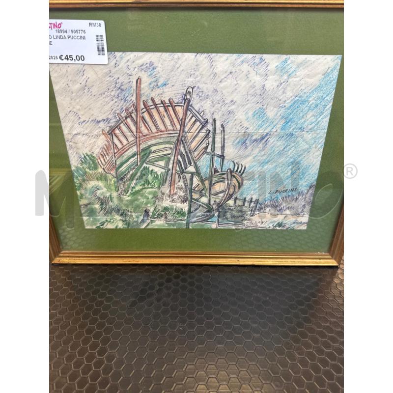QUADRO LINDA PUCCINI BARCHE | Mercatino dell'Usato Colleferro 1