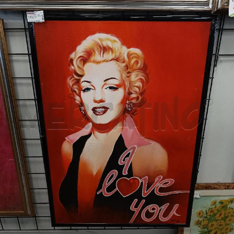 QUADRO MARILYN MONROE CORNICE ROSSA | Mercatino dell'Usato Colleferro 1