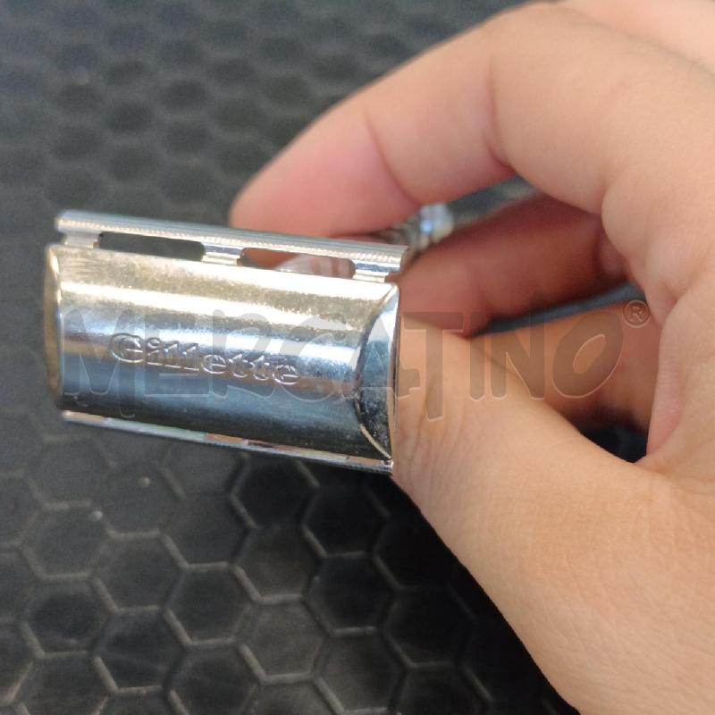 RASOIO VINTAGE DI SICUREZZA GILLETTE IN ACCIAIO CROMATO | Mercatino dell'Usato Colleferro 4