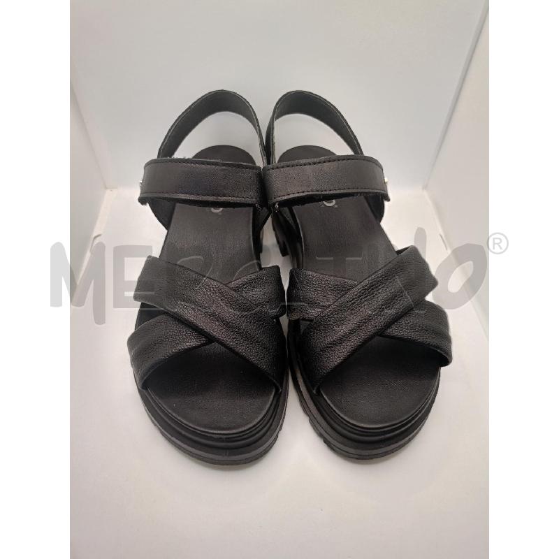SANDALI DONNA IGI&CO NERO CUOIO | Mercatino dell'Usato Colleferro 1