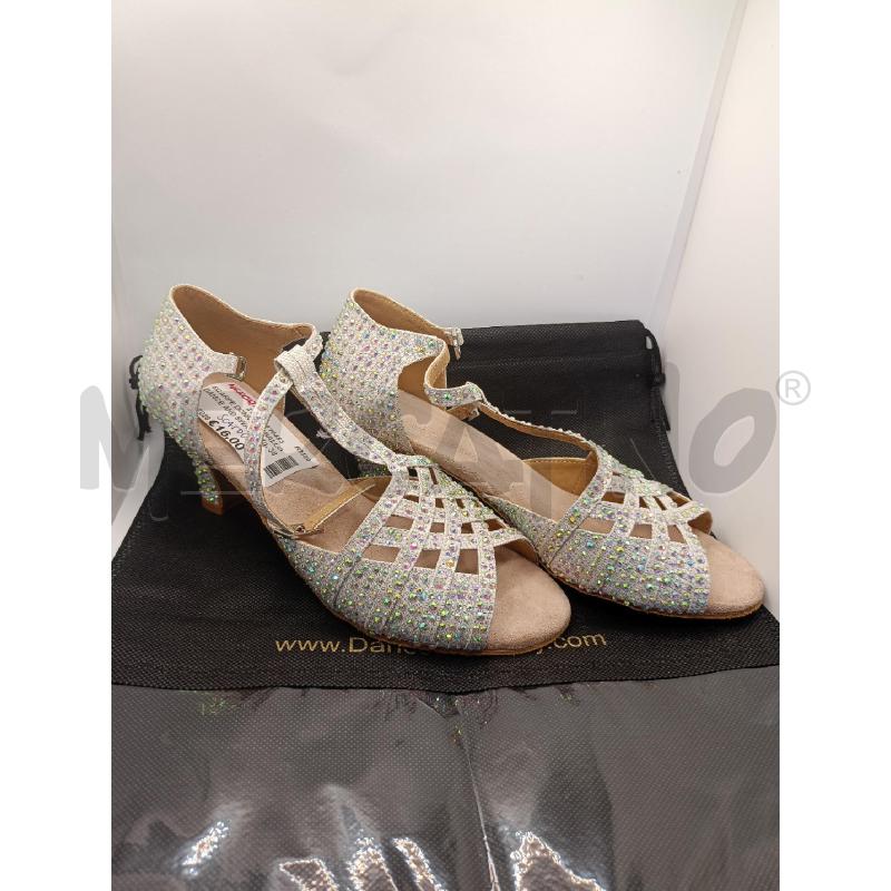 SCARPE DONNA DA BALLODANCE AND SWAY ARGENTATE STRASS | Mercatino dell'Usato Colleferro 1