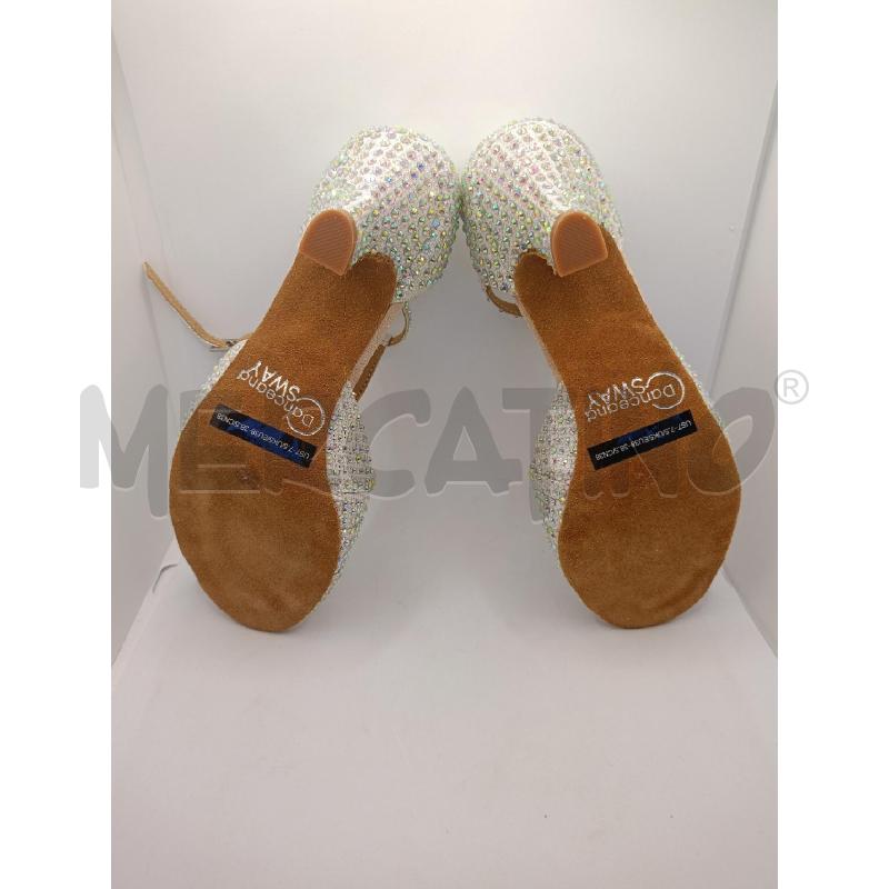 SCARPE DONNA DA BALLODANCE AND SWAY ARGENTATE STRASS | Mercatino dell'Usato Colleferro 3