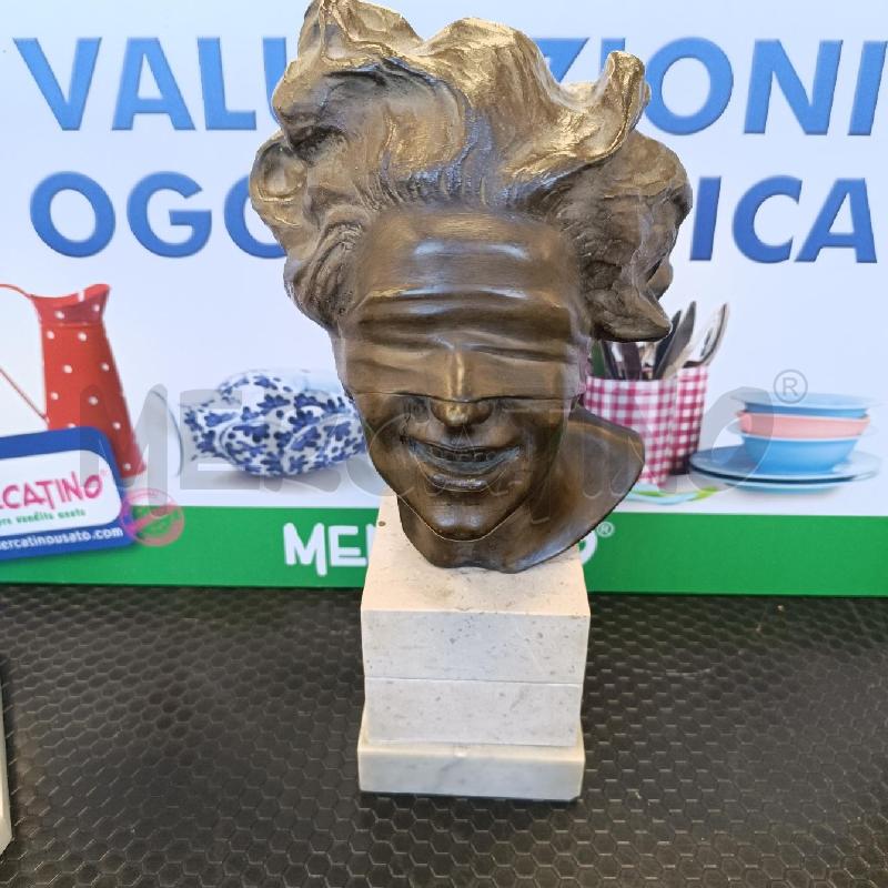 SCULTURA DEA BENDATA IN LEGA OTTONATA | Mercatino dell'Usato Colleferro 1