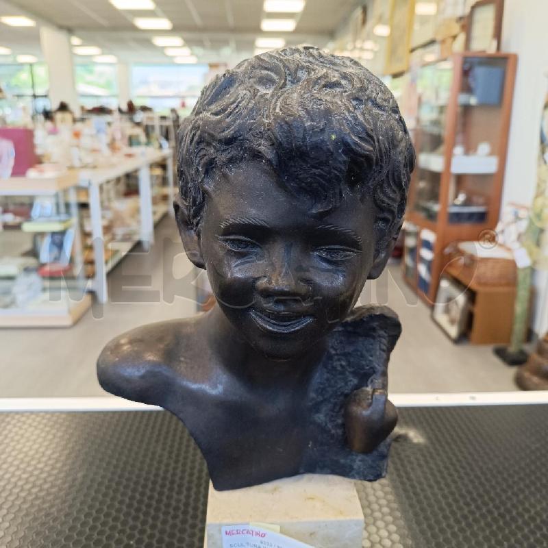SCULTURA IN BRONZO SCUGNIZZO | Mercatino dell'Usato Colleferro 2