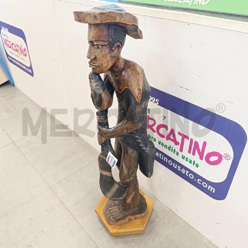 SCULTURA IN LEGNO ARTIGIANALE ETNICO CONTADINO | Mercatino dell'Usato Colleferro 2