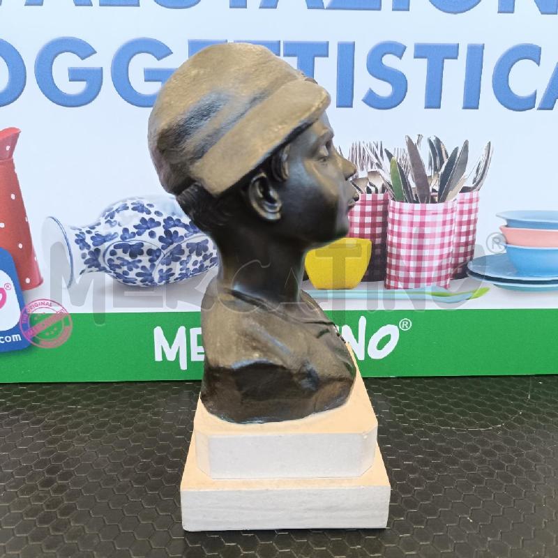 SCULTURA PICCOLA VOLTO BAMBINO P. UCCELLO NAPOLI BASE PIETRA  | Mercatino dell'Usato Colleferro 2
