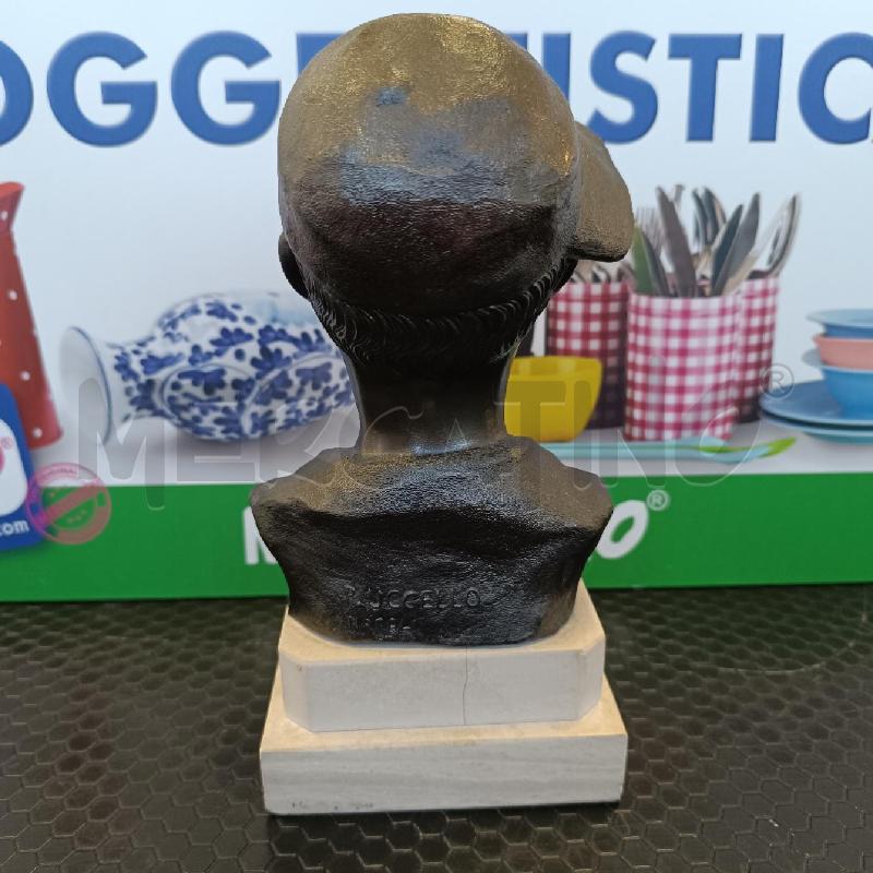 SCULTURA PICCOLA VOLTO BAMBINO P. UCCELLO NAPOLI BASE PIETRA  | Mercatino dell'Usato Colleferro 3
