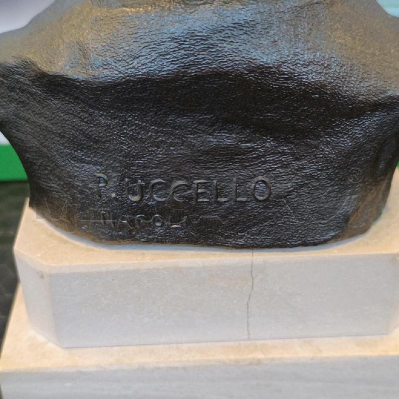 SCULTURA PICCOLA VOLTO BAMBINO P. UCCELLO NAPOLI BASE PIETRA  | Mercatino dell'Usato Colleferro 4