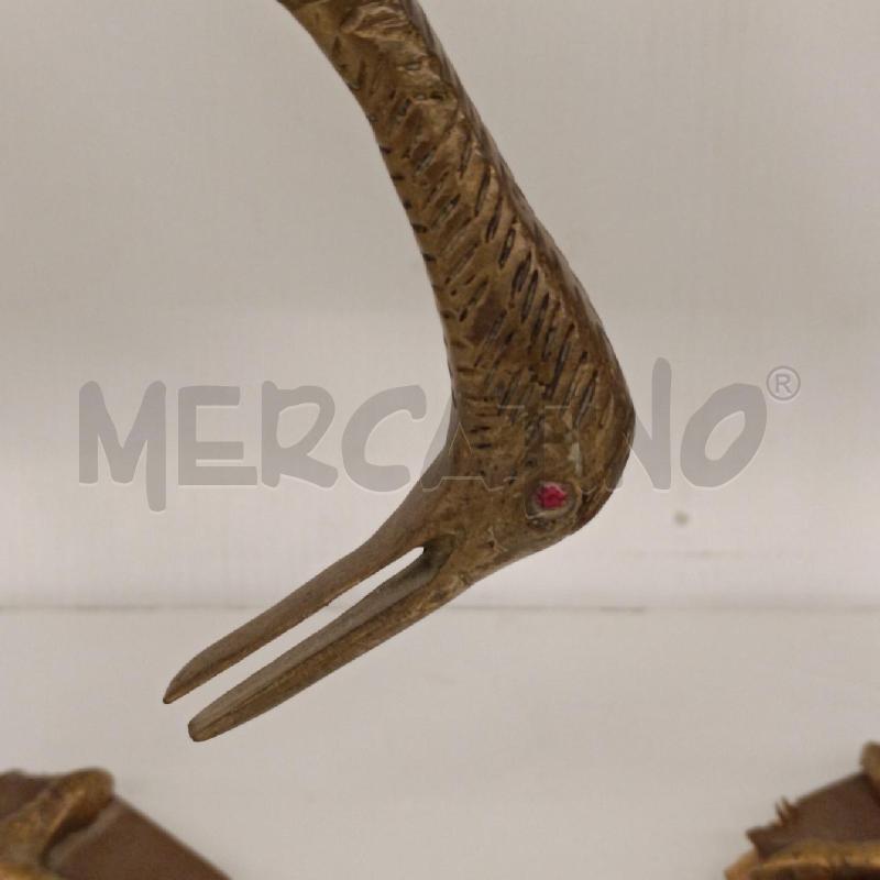 SCULTURA PORTOGHESE COPPIA AIRONI IN OTTONE VINTAGE | Mercatino dell'Usato Colleferro 2