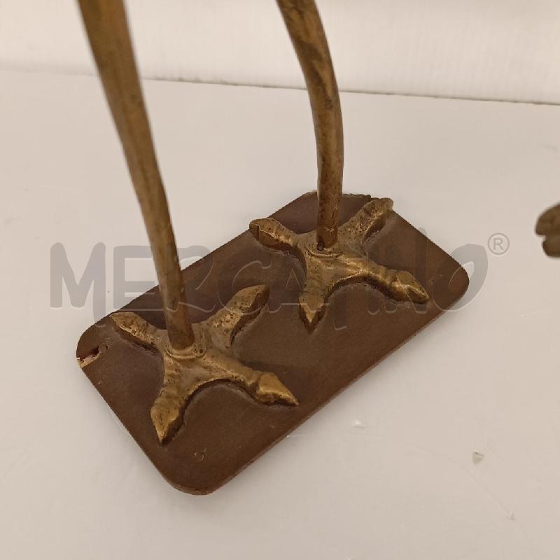 SCULTURA PORTOGHESE COPPIA AIRONI IN OTTONE VINTAGE | Mercatino dell'Usato Colleferro 4