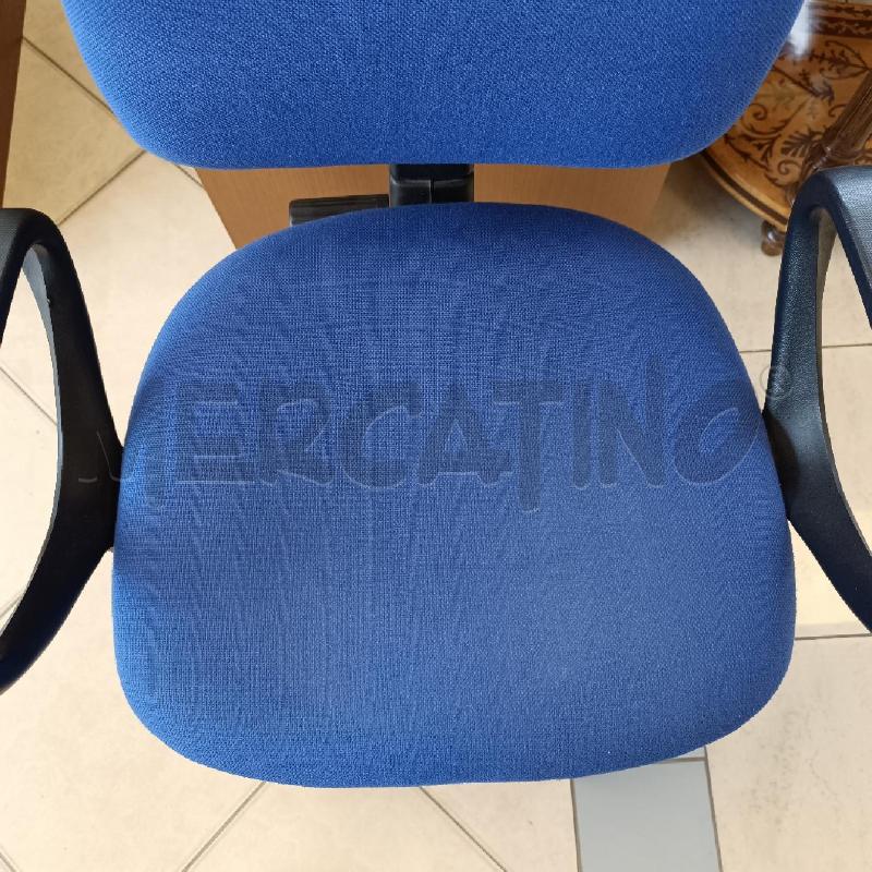 SEDIA UFFICIO ROTELLE SEDUTA BLU | Mercatino dell'Usato Colleferro 2