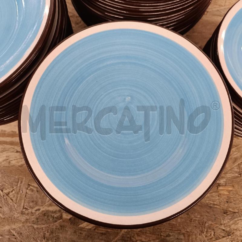 SERVIZIO PIATTI PZ.47 MUSA ROMA AZZURRI BORDO BIANCO MARR | Mercatino dell'Usato Colleferro 3
