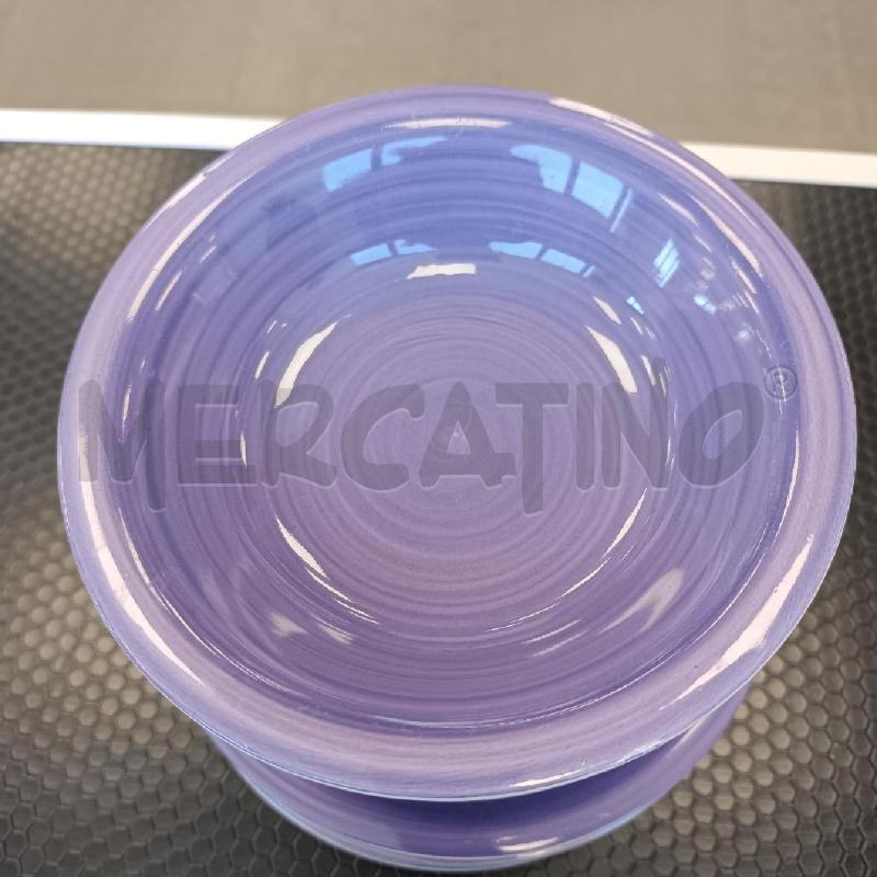SERVIZIO PZ.18 CERAMICA VIOLA SPIRALE | Mercatino dell'Usato Colleferro 2