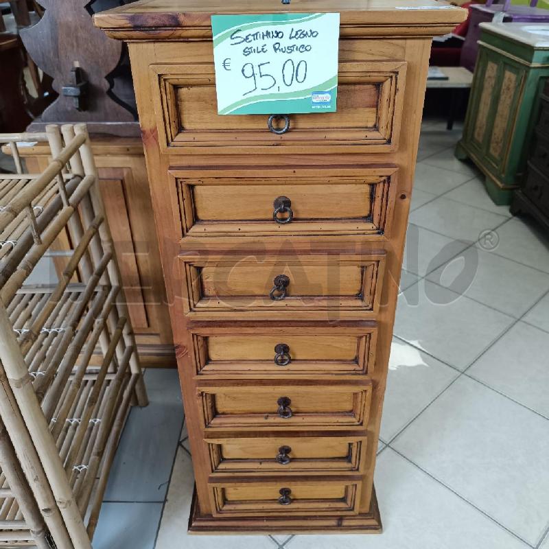 SETTIMINO LEGNO CHIARO STILE RUSTICO | Mercatino dell'Usato Colleferro 1