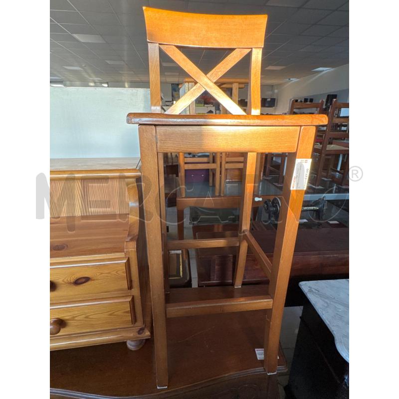 SGABELLO LEGNO CHIARO X | Mercatino dell'Usato Colleferro 1