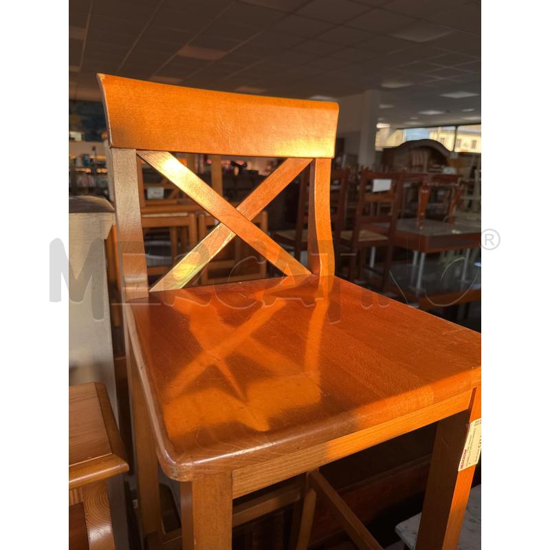 SGABELLO LEGNO CHIARO X | Mercatino dell'Usato Colleferro 2