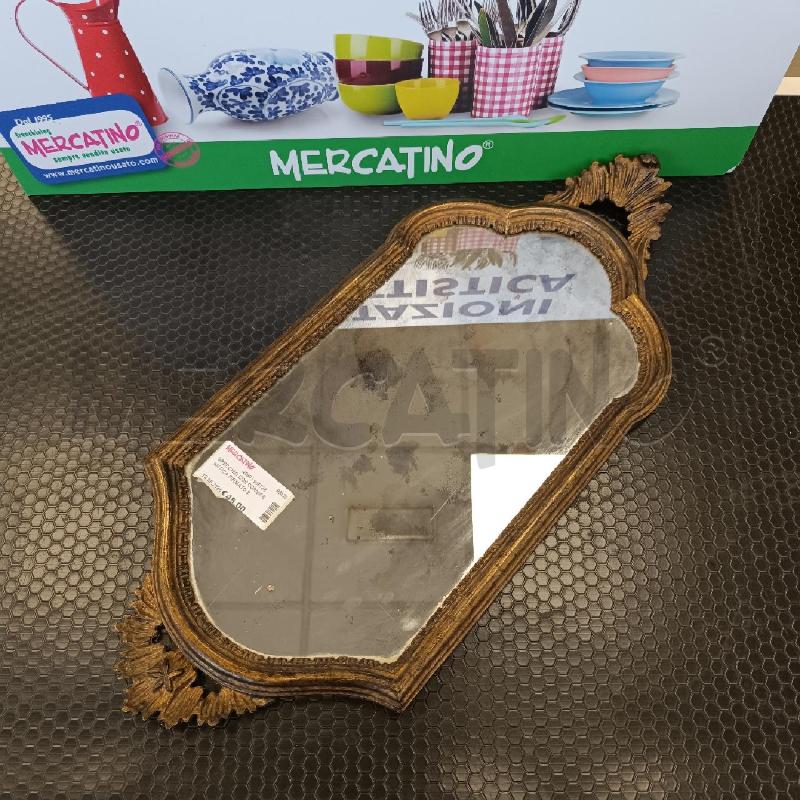SPECCHIO CON CORNICE ANTICA FIRMATO BALDISSERA ALBERTO | Mercatino dell'Usato Colleferro 1